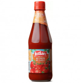 Kissan No Onion No Garlic Tomato Sauce  Glass Bottle  500 grams
